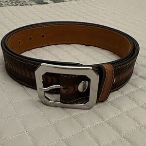 Men's Brown Leather Belt